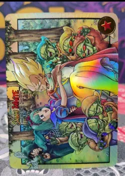 Bulma & Vegeta SNOW WHITE DRAGON BALL Silver Anime ACG Waifu Holo Card - Image 4