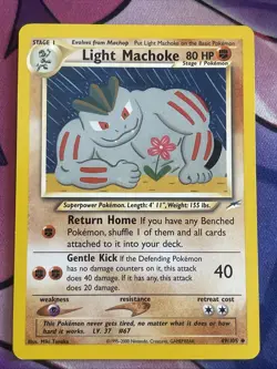 Light Machoke 49/105 Uncommon Neo Destiny Pokemon Card - Image 1