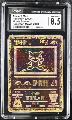 CGC 8.5 Ancient Mew 2000 Movie Promo Reverse Holo Pokemon Card - Image 1