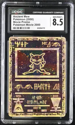 CGC 8.5 Ancient Mew 2000 Movie Promo Reverse Holo Pokemon Card - Image 1