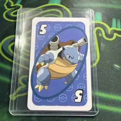 Blastoise BLUE #5 Pokemon Mattel Japanese UNO Card NM/MINT - Image 1
