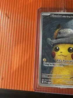 PIKACHU VAN GOGH WITH GREY FELT HAT SVP EN 085 PROMO POKEMON CARD-SEALED MINT!! - Image 2