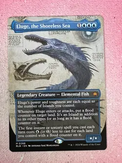 Borderless ELUGE, THE SHORELESS SEA mtg NM-M Bloomburrow 1 Mythic - Image 1