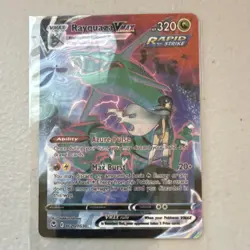 Pokemon Rayquaza VMAX Full Art Ultra Rare Holo Rapid Strike TG20/TG30 - Image 1