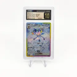 CGC Pristine 10 Japanese Pokemon Glaceon ex 206/187 Sv8a: Terastal Fest Ex - Image 1