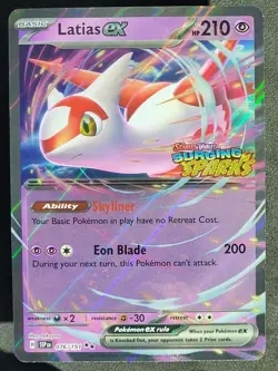 Latias ex 076/191 Stamped Double Rare Surging Sparks Pokemon TCG - Image 1