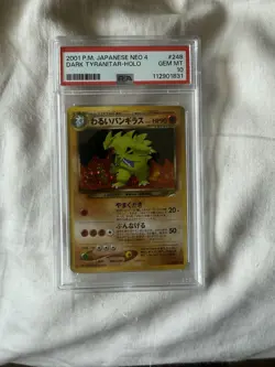 2001 Pokemon JPN Neo 4 #248 Dark Tyranitar-Holo PSA 10 Gem MT - Image 1