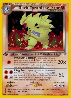2001 Pokemon JPN Neo 4 #248 Dark Tyranitar-Holo PSA 10 Gem MT - Image 3