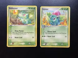 Pokemon Tcg Bulbasaur 54, Ivysaur 35 Pokemon Fire Red & Leaf Green - DMG - Image 1