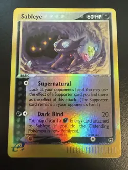 Pokemon TCG Reverse Holo Sableye 10/100 Sandstorm NM+ - Image 1