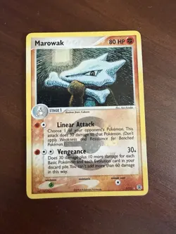 Marowak 7/112 - 2004 FireRed & LeafGreen Reverse Holo Rare Pokemon TCG - MP - Image 1