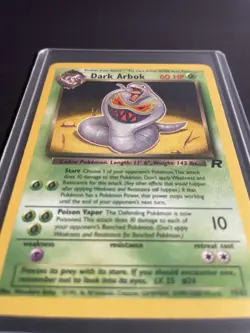 Pokemon Dark Arbok 19/82 Team Rocket WOTC 2000 Rare NM - Image 2