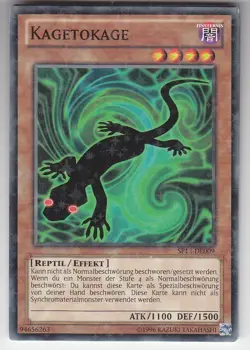 YU-GI-OH Kagetokage Starfoil deutsch SP13-DE009 - Image 1