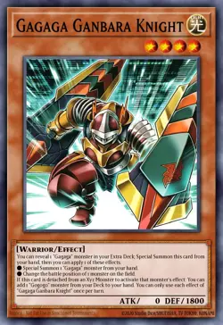 Yugioh DUAD-EN002 - Gagaga Ganbara Knight - Super Rare - Image 1