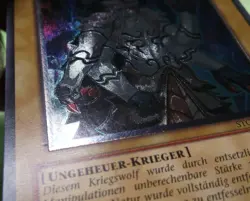 Yu Gi Oh Karte Genverzerrter KRIEGSWOLF ultimate rare STON-DE001 deutsch - Image 2