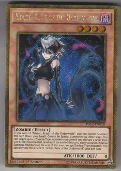 YU-GI-OH Isolde Belle of the Underworld Gold Secret rare englisch PGL2-EN010 - Image 1