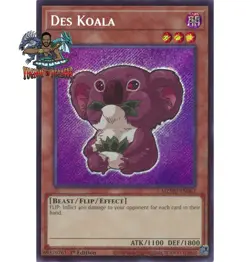 Yugioh! 1x Des Koala MZMU-EN062 Secret Rare 1st Ed NM - Image 1