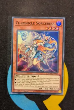 MZMU-EN032 Chronicle Sorceress Super Rare 1st Edition YuGiOh - Image 1