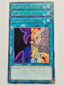 Yu Gi Oh - 3x PHRE-EN048 Change of Heart - Rare - Image 1