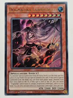 YuGiOh - MZMU-EN052 Dogmatika Lawbringer - Ultra Rare - Image 1
