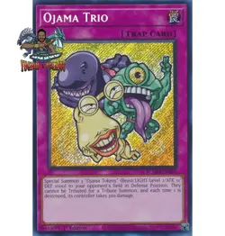 Yugioh! 1x Ojama Trio Chibi Artwork BLMM-EN010 Secret Rare 1st Ed NM - Image 1