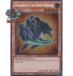 Yugioh! 1x Gearfried the Iron Knight Chibi Artwork BLMM-EN004 Secret Rare NM - Image 1