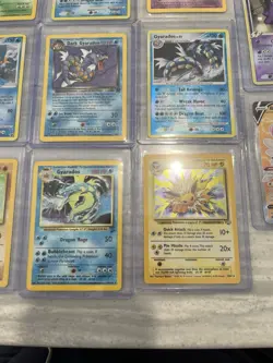 Nintendo Gyarados & Dark Alakazam Holo Foil Lot Pokemon TCG (15 Cards, Vintage) - Image 5