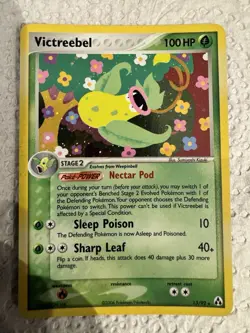 Pokemon TCG Victreebel Holo Card 13/92 EX Legend Maker NM Condition - Image 1
