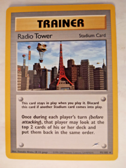 Pokemon TCG Card - Radio Tower 95/105 Neo Destiny Rare Vintage NM - Image 1