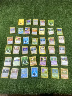 Lot Of 40 Pokemon TCG Base Set Cards /64 Trainer Energy More - Image 1