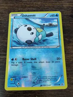 Pokemon Legendary Treasures Oshawott 37/113 Reverse Holo Card - Image 1