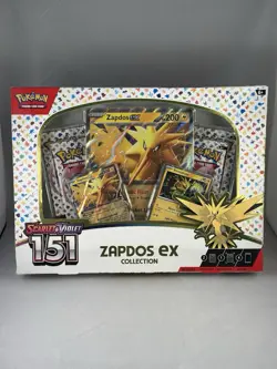 Pokemon Scarlet & Violet 151 Zapdos ex Box Promo Oversize Card Booster - Image 1
