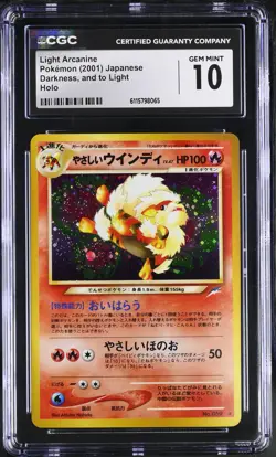 CGC 10 Light Arcanine Darkness, and to Light Japanese 59 Holo Pokemon Card - Image 1