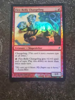 MTG Fire-Belly Changeling FOIL - Lorwyn NM Red Common - Image 1