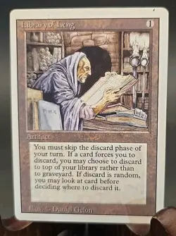 Library of Leng Revised Edition MTG Regular Moderately Played - Image 1