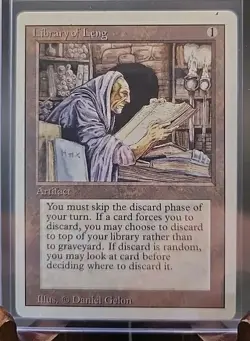Library of Leng Revised Edition MTG Regular Moderately Played - Image 3