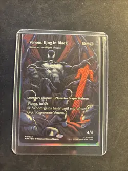 MTG Venom, King in Black Borderless English Mythic (Non-Foil) M/NM - Image 1
