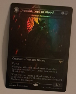 Dracula Lord of Blood Borderless FOIL LP Crimson Vow Magic the Gathering MTG - Image 2