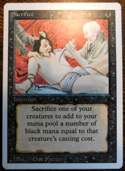 Sacrifice - MTG - Revised Edition - LP - Image 1
