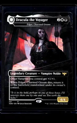 Dracula the Voyager - Edgar, Charmed Groom #341 (NM) Crimson Vow VOW Magic MTG - Image 1