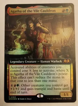 Agatha of the Vile Cauldron (Extended Art) Wilds of Eldraine Foil - Image 1