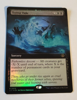 MtG Terror Tide (LCI-0372) Rare Full Art / Borderless Foil English MINT - Image 1