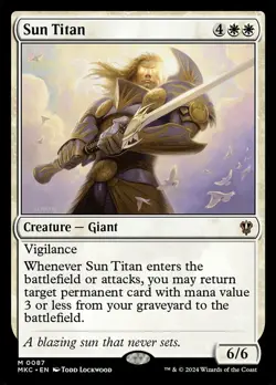 Sun Titan - Commander: Murders at Karlov Manor #0087 MTG Magic The Gathering - Image 1