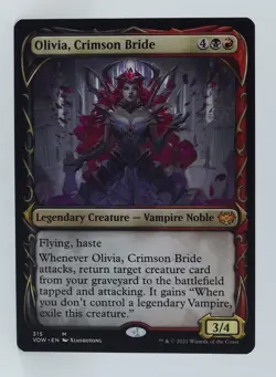 Magic the Gathering Innistrad Crimson Vow #315 Olivia, Crimson Bride - Image 5