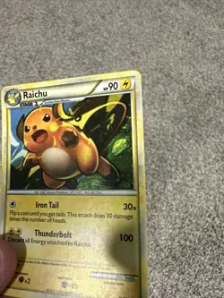 Pokemon Raichu 30/30 HGSS Trainer Kit Holofoil Rare Holo TCG - Image 3