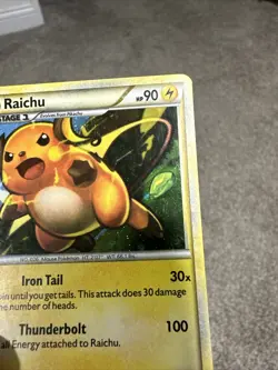 Pokemon Raichu 30/30 HGSS Trainer Kit Holofoil Rare Holo TCG - Image 5