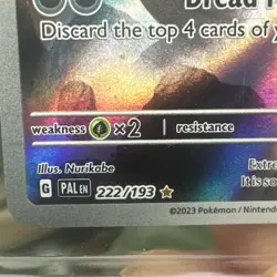 Pokemon Tyranitar 222/193 Paldea Evolved Illustration Rare Holo Stage 2 HP 180 - Image 3