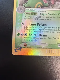 Pokemon TCG Cradily Reverse Holo Sandstorm 3/100 LP - Image 5