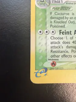 Pokemon TCG Cacturne Sandstorm 2/100 Holo Rare Vintage LP - Image 3