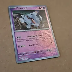 Pokemon Greavard (105/285) Scarlet & Violet NM REVERSE HOLO Foil TCG CCG - Image 2